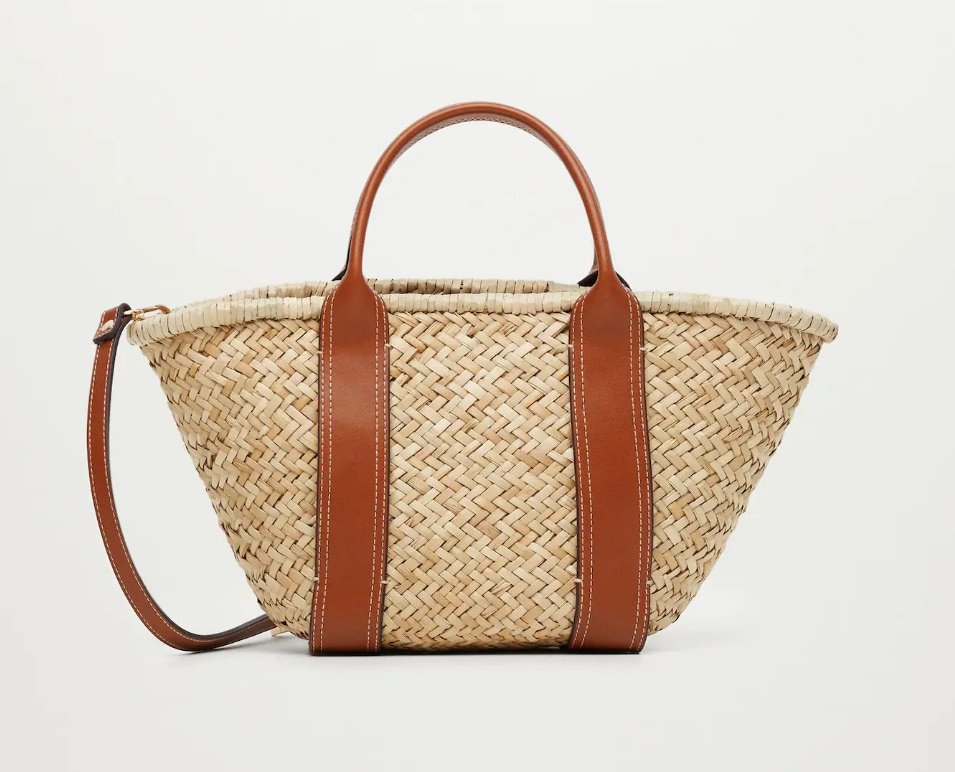 Double strap basket bag